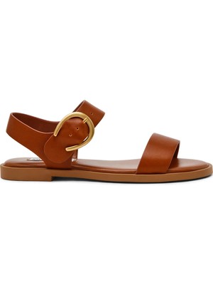 Steve Madden Taba Kadın Sandalet Resorts Cognac