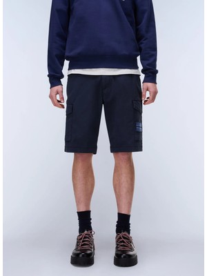 Napapijri N-HORTON-NP0A4HOS1761 Lacivert Normal Bel Regular Fit Düz Erkek Şort
