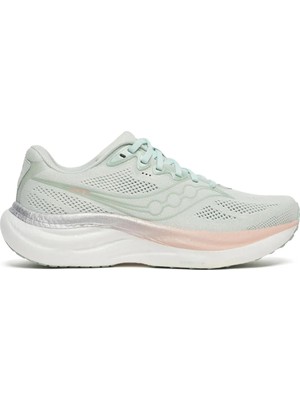 Saucony S11055-128 Rıde 19 Gri %92 Tekstil, %8 Sentetik Kadın Koşu Ayakkabısı