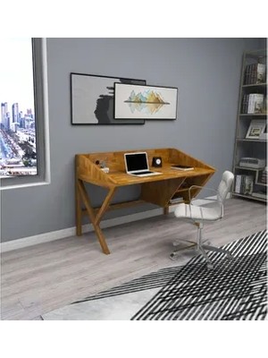 Vivense Woodface Snow Doğal Ahşap Çalışma Masası, Meşe