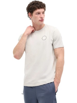 Lumberjack ml Thanos 11KLR-01 6fx Açık Gri Erkek Kısa Kol T-Shirt