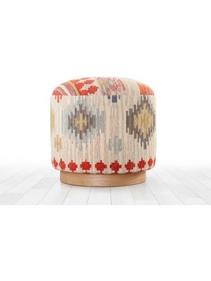 Vivense Ferruz Kilim Puf, Krem