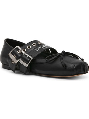Steve Madden Ceara Black Leat Kadın Siyah Babet Ceara
