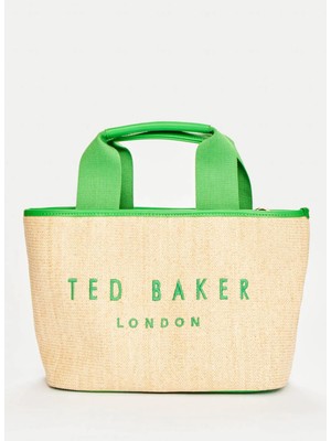 Ted Baker %80 Polyester, %20 Poliüretan Yeşil Kadın El Çantası TBSS26FBAG015