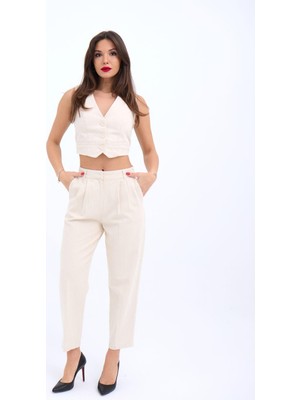 Femora Moda 6917 Pantolon-Bej