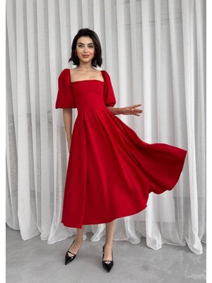 Femora Moda Benjamin Çan Etekli Midi Boy Elbise