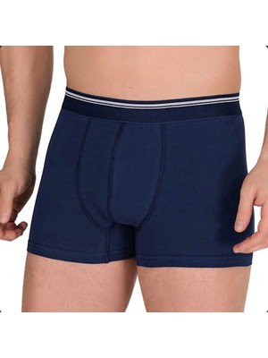 Berrak 3’lü Erkek Likralı Pamuklu Boxer Karışık Renk - 1097