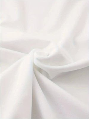 Femora Moda Baskılı Oversize Bisiklet Yaka T-Shirt - Beyaz