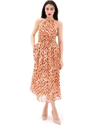 Femora Moda 5519 Elbise-Turuncu