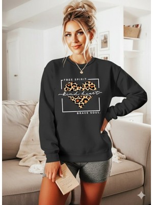 Femora Moda Kadın Uzun Kollu Bisiklet Yaka Desenli Viskon Iki Iplik Bluz