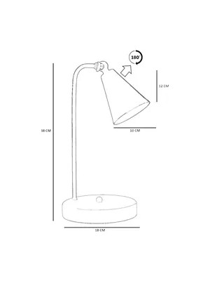 Vivense Yeni Dora Masa Lambası, Yeşil