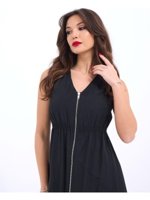 Femora Moda 6510 Elbise-Siyah