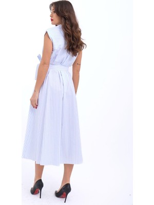 Femora Moda 7127 Elbise-Atlanta Çizgili