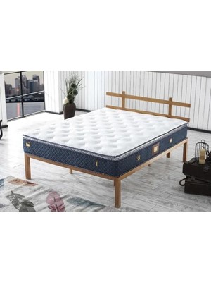 Vivense Bedcraft Pascha Blue Fermuarlı Ultra Full Tek Kişilik Yatak, 90X190