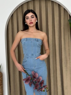 Femora Moda Sonic Straplez Elbise