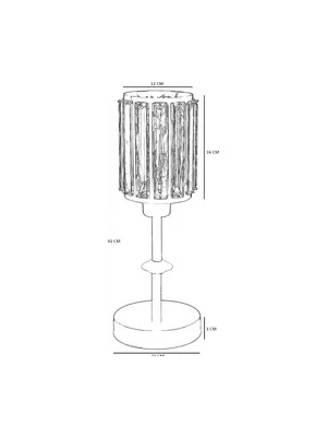 Vivense Hugo Masa Lambası, Eskitme