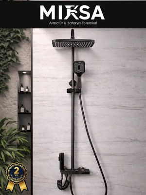 Mixsa Lüx Seri Piyano Robot Çok Fonksiyonlu Tepe Duş Seti