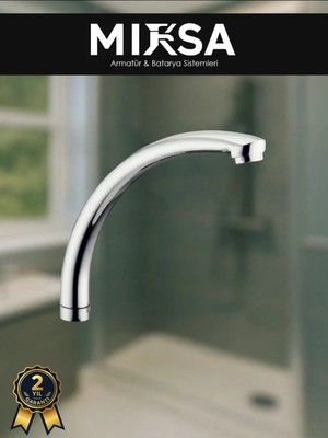 Mixsa Mix Kuğu Mutfak, Lavabo, Banyo Musluğu Batarya Borusu 18 cm