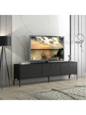 Vivense Etna Premium Tv Ünitesi, Siyah, 160 cm