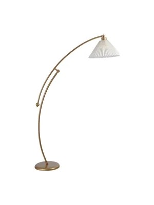 Vivense Zümra Eskitme Lambader, Pileli Krem Abajurlu