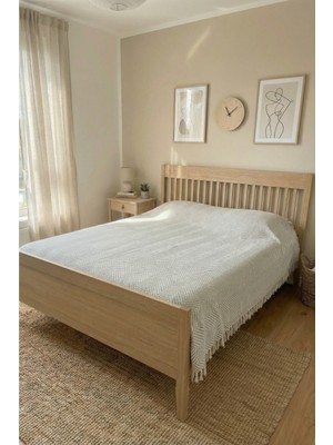 Rikka Home Çift Kişilik Pike 200X230 cm – Pamuk Karışımlı, Çift Taraflı, Hafif & Nefes Alabilen Battaniye (Gri)