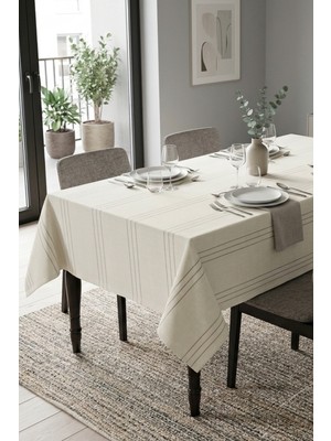 RKT Tekstil Dertsiz Masa Örtüsü - Leke Tutmaz - Özel Dokulu Mutfak ve Salon Örtüsü