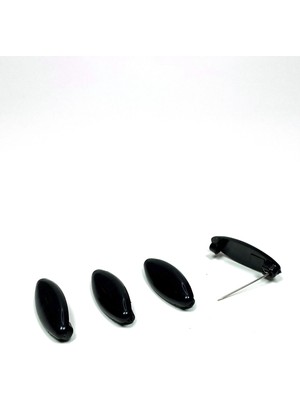 Marsilyan 4 Adet Plastik Çengelli Eşarp ve Şal Iğnesi Siyah 4 cm RSXML34-ESRDNS