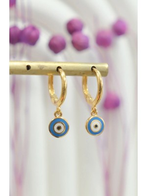 Güneyler Altın Ve Mücevherat Nazar Boncuğu Çocuk Küpesi 22 Ayar