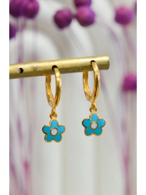 Güneyler Altın Ve Mücevherat Çicek Çocuk Küpesi 22 Ayar