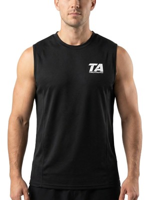 Torq Athletics Sıfır Kol Tişört Large - Siyah