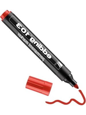 Calperia Kalıcı Yüzey Markör, Kırmızı Renkli, Suya Dayanıklı