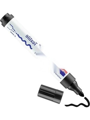 Calperia Tekstil Boyama Kalemi - Siyah - 2-3 mm Yuvarlak Uç