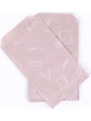 Calperia Kırtasiye Desenli 50 Adet Kraft Kese Kağıdı, 11X20 cm