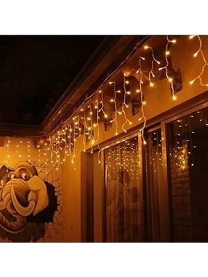 Calperia 8 Fonksiyonlu Dekoratif LED Saçak Işık, 4 Metre Uzunluk, Eklenebilir Tasarım