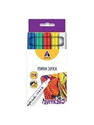 Calperia 5'li Akrilik Markör Seti - Klasik Renkler