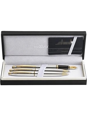 Calperia Krom Altın Kaplama Versatil Kalem Takımı