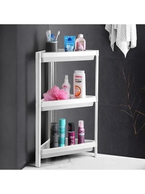Calperia 3 Katlı Üçgen Köşe Rafı, Çok Amaçlı Organizer