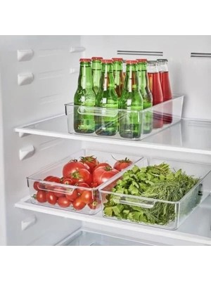 Calperia Kırılmaz Ultra Dayanıklı Buzdolabı Düzenleyici Organizer Kutu
