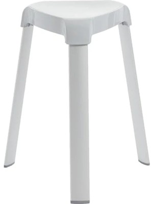 Calperia Şık ve Kullanışlı Banyo Taburesi - Gri Renk