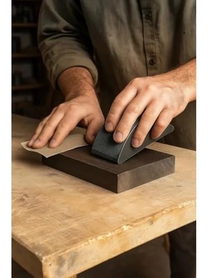 Calperia Ergonomik 14 cm Zımpara Takozu - Vakumlu Yüzey