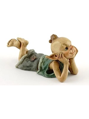 Calperia Düşünce Heykelli Küçük Minyatür Peri ve Teraryum Bahçe Figürü