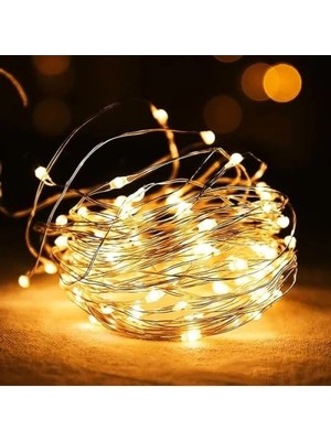 Calperia 3 Metre Sarı Peri LED Işık - Pilli Aydınlatma Şerit