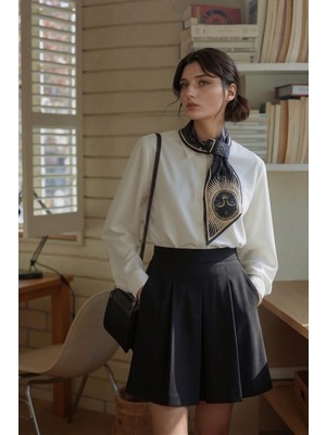 Walkenzo Kozmik Evren Temalı Galaksi Desenli Şık Kadın Kravat Fular