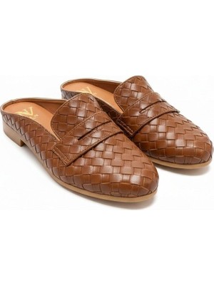 Ne&Ve Shoes Örgü Detaylı Kadın Sabo Terlik