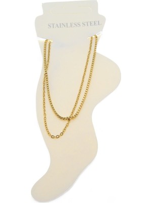 Nkie Jewels Altın Renk Asansör Sf Çelik Halhal - 3477