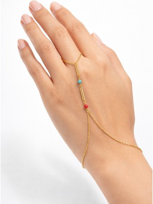 Nkie Jewels Altın Renk Boncuk Ataç Çelik Şahmeran - 3871