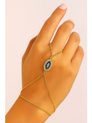 Nkie Jewels Altın Renk Mekik Göz Çelik Şahmeran - 3561