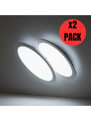 K2 Kdl 401 Slim LED Panel Spot Gömme 2'adet 12W 1020 Lümen - BEYAZ-6500K