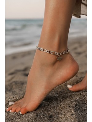 Nkie Jewels Gümüş Renk Şavin Yusufcuk Çelik Halhal - 3433