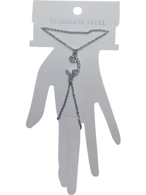 Nkie Jewels Gümüş Renk Vav Çelik Şahmeran - 3547